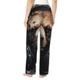 thumbnail image 3 of Daiia Urban Bear With Headphones Women's Sleep Pant with Pockets and Drawstring,Pajama Pants-Medium, 3 of 9