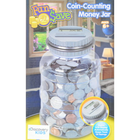 Discovery Kids Coin-Counting Money Jar