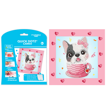 Diamond Dotz Lovely Dog Diamond Painting Kits for Kids - Diamond Art Kits a Relaxing Creative Craft Kit with Dotz Gems 5.1"x5.1"