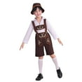thumbnail image 5 of RTKFRFLM Boys Bavarian Oktoberfest Set Lederhosen Outfit For Kids Halloween Party Performance Traditional German Dress Shirt Suspenders Hat Socks Clothing Sets,Size 9-10 Years, 5 of 7