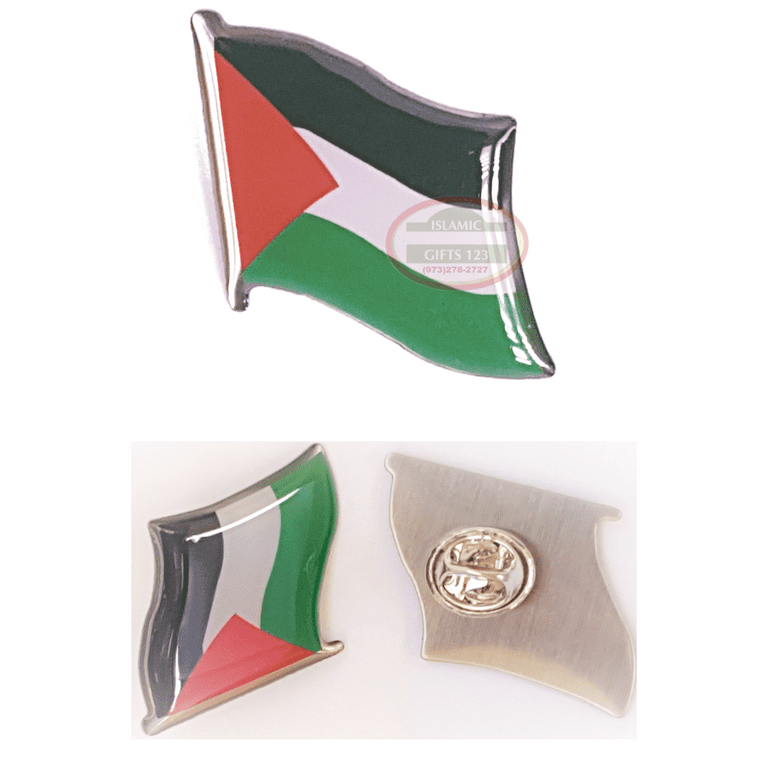 Palestine Flag Lapel Pins[ 12] Metal Pin Palestine Flag Free Palestine Un Gaza Badges Jerusalem Arab Shemagh Arafat Al-aqsa Islamic Gifts 123, Women's