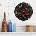 thumbnail image 3 of YAZAOO Decorative Wall Clock Size：25cm Midnight Garden Whispers Design Pattern Clock, 3 of 10