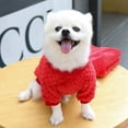 thumbnail image 3 of BT Bear Dog Sweater, Dog Shirt Coat Jacket, Warm Soft Flannel Pet Clothes Coat Jacket for Small Medium Dogs Girl Boy Red XS, 3 of 7