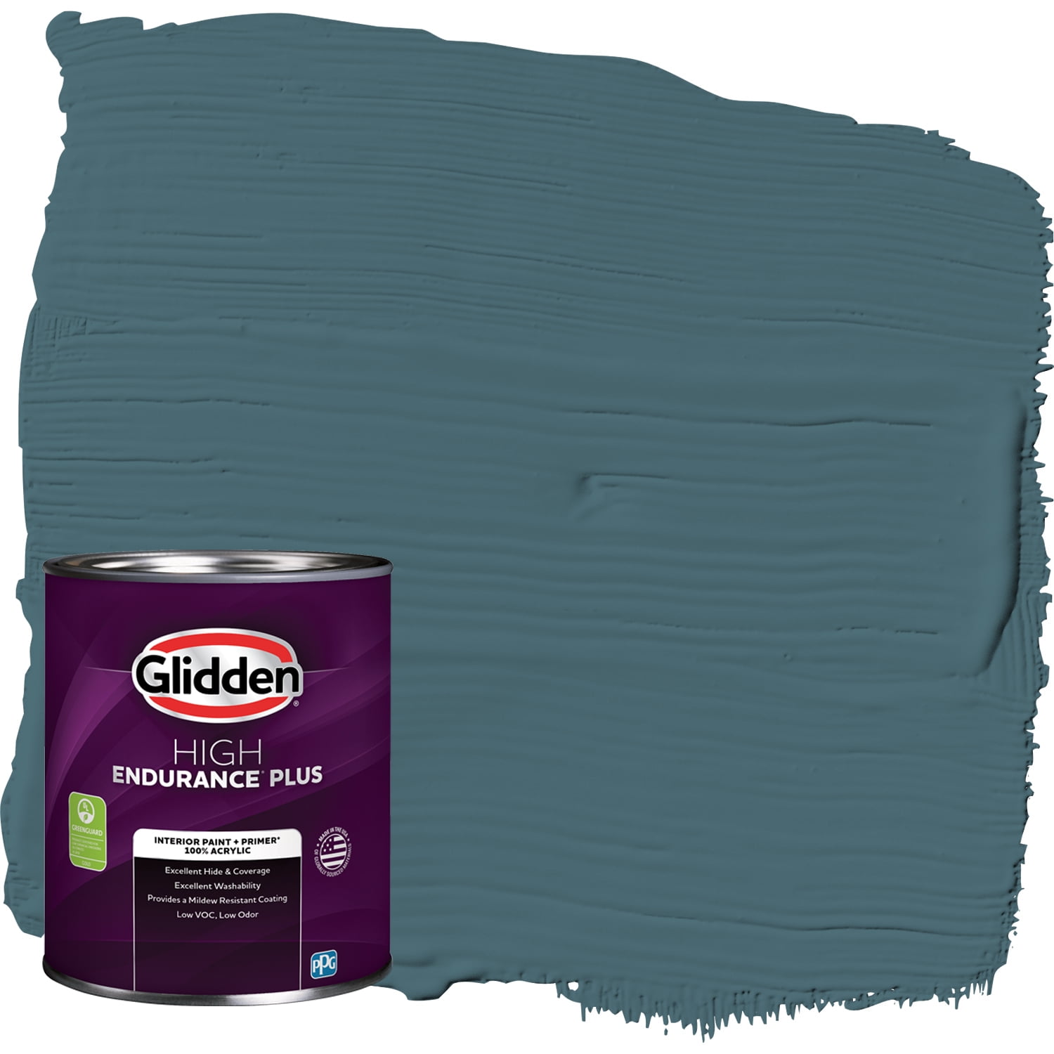 Glidden HEP Interior Paint + Primer Azalea Leaf, Flat, 1 Quart