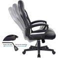 thumbnail image 5 of Vineego High Back Office Chair Faux Leather Gaming Racing Chair Ergonomic Adjustable Swivel Executive Chair, White, 5 of 8