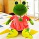 thumbnail image 1 of Animal Plush-13.8in Frog Plush Toy, Super Soft Cute Lovely Frog Girl Stuffed Doll for Kids (B), 1 of 4