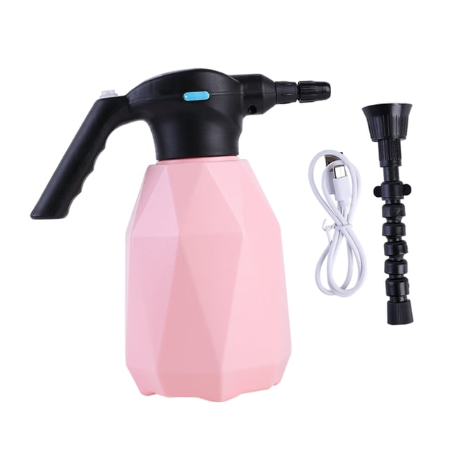 Pulverizador De La Planta Eléctrica 2L Home Recargable Auto Riego Botella De Aerosol Can Pink Universal Head Sunnimix pulverizador eléctrico