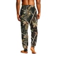 thumbnail image 6 of GrmtClth Breathable Oversized Forest Branch Jogger Loungewear Trousers for Men Adjustable Drawstring Lightweight Sleep Pants Yellow M, 6 of 6