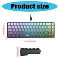 thumbnail image 3 of Wireless Mechanical Keyboards Hot Swappable Linears Switches RGBs Side Lighting 8000mAh Rechargeable, 3 of 8