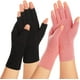thumbnail image 1 of 2 pares de guantes de compresión para artritis de mano, artritis reumatoide, osteoartritis y dolor del túnel carpiano para mujeres y hombres. Guantes de compresión sin dedos para el trabajo., 1 of 6