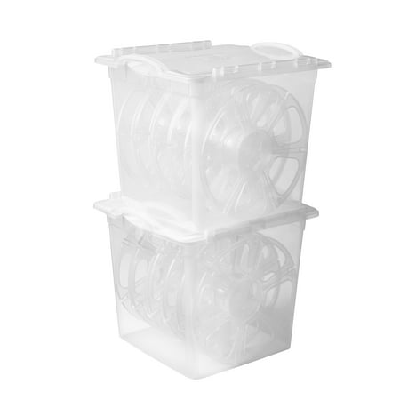 The Home Edit Light Organizer with Hinged Lid, Clear, 2 Pack