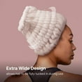 thumbnail image 2 of RED by Kiss Extra Wide Spa Headband, Super Absorbent & Soft Fluffy Plush Fleece, Full Hairline Coverage, Essential for Makeup, Skincare, Face Washing, Shower, Sauna, One Size Fits All (Pink), 2 of 11