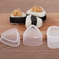 thumbnail image 5 of Ensemble de 6 Pcs en Forme de Sushi pour Nigiri Onigiri, Forme de Triangle de Riz Sushi Forme Triangle 2 Tailles 7.7cm 6.6cm, 5 of 5