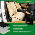 thumbnail image 5 of Plush Paws Luxury Velvet Waterproof Nonslip Scratchproof Bucket Car Seat Cover for Cars & SUVs Regular Desert Sand, 5 of 6