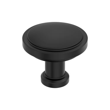 Amerock Faircrest 1-1/4 inch (32mm) Diameter Matte Black Cabinet Knob