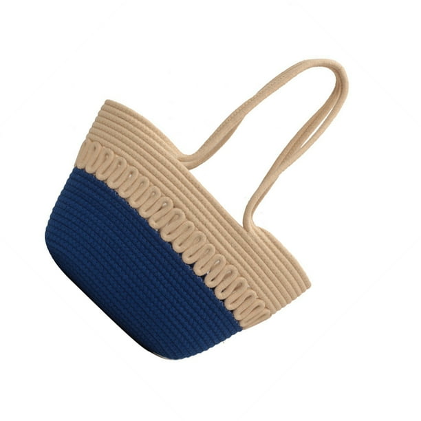 Qarigey Práctico bolso de mano para damas a la moda, respetuoso con el medio ambiente, bolsos de mano a la moda Bolsas de mensajero y de hombro azul
