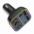 CRESTIN- Fast Charger Car Fm Transmitter Adapter Tf Type-C Dual Usb ...