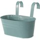 thumbnail image 1 of Metal Hanging Flower Pots, Removable Hook, Balcony or Garden Planter (27 x 21 x 14.5 cm) Blue, 1 of 5