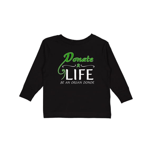Inktastic Donate Life-Be an Organ Donor Boys or Girls Long Sleeve Toddler T-Shirt