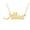 Alisa, variant on 18k Gold Plated Brooklyn Name Necklace Stainless Steel Nameplate Necklaces for Womens Mens Mother Day Christmas Jewelry Gift