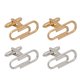 thumbnail image 1 of 2 pares de gemelos de lujo con forma de clip para hombre, botones, gemelos, joyería, 1 of 5