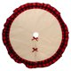 thumbnail image 1 of Moyic de árbol de Navidad con ribete a cuadros, delantal inferior de diámetro de 120cm, cubierta de Base bordada, decoraciones de Kits de decoración para fiestas Rojo y negro Moyic HA068021-02, 1 of 6