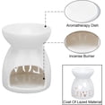 thumbnail image 3 of White 3pcs Hollowing Ceramic Tealight Candle Holder Sakura/Love/Peach Blossom Hollowing Pattern Aroma Burner for Fragrance Aromatherapy Essential Romantic, 3 of 5