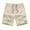 Khaki, variant on IROINNID Men's Summer Casual Loose Sports Drawstring Flat-Front Shorts