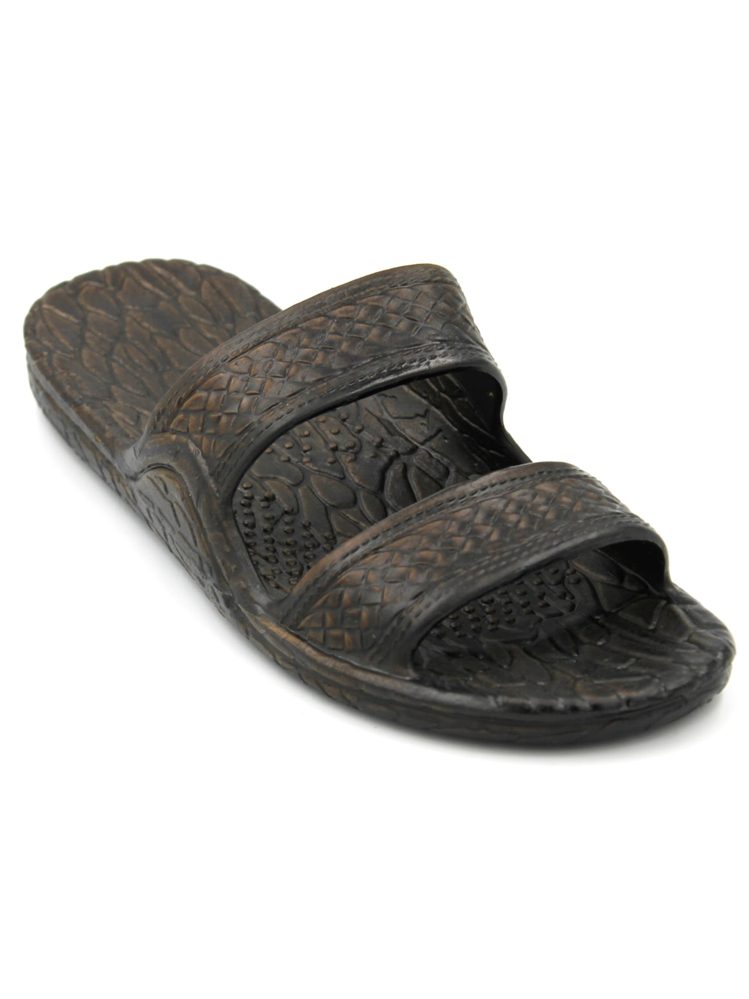 Pali Hawaii Unisex Hawaiian Jesus Sandals Brown Slip On Waterproof Choose Size
