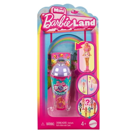 Barbie Mini Barbieland Pop Reveal Dolls, 1.5-Inch Doll With Surprise Sensory Reveal (Styles May Vary)
