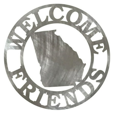 Southern Design Metal State Welcome Sign