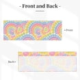 thumbnail image 3 of Drapery Wear Rod Short Curtain 54x18in Filter With Light Feature For Easy Installation Rod Free For Bedroom Kitchen Bathroom\r\n Gray Tie-Dye Background Rainbow Colors_2, 3 of 7