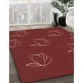 thumbnail image 2 of Ahgly Company Indoor Round Patterned Cranberry Red Area Rugs, 8' Round, 2 of 6