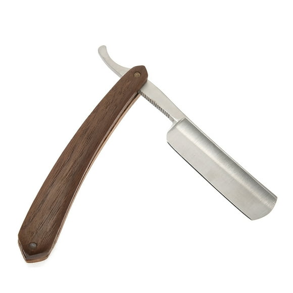 Classic Rosewood Straight Edge Razor - Premium Folding Shaving Knife