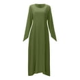 thumbnail image 6 of Casual Dresses For Women Elegant A Line Long Sleeve Dress For Daily Wear And Flattering Fit Versatile Style For Spring And Fall Tunic Long Sleeve Long Dress Casual Tunic Dress Loose Dresses Slit Maxi, 6 of 9