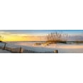 thumbnail image 2 of Herrera, H.J. 18x8 Gold Ornate Wood Framed with Double Matting Museum Art Print Titled - Pensacola Beach Sunrise, 2 of 4