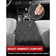 thumbnail image 6 of KBH Center Console Cover for Toyota Tacoma Accessories 2016-2023, Leather Middle Console Lid Armrest Cover for Car Interior, Black, 6 of 8