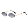 thumbnail image 1 of Fashionable Frameless Cut Edge Shaped Sunglasses For Driving Travel And Outdoor Wear, 1 of 3