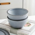 thumbnail image 4 of Stone Lain Tina 4 Piece Stoneware Bowl Set for Soups or Salads, Blue and Gray, 4 of 5