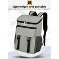 thumbnail image 5 of openpig Camping Cooler Backpack, Backpack Cooler, Insulated Lunch Backpack for Men & Women, Portable Leak Proof Cooler Bag for Work Office Picnic Beach Hiking Camping Travel, Gray, 5 of 5