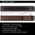 thumbnail image 4 of Outlaw OLB35H 3x5 Hard Pool Cue Case  Billiard Stick Bag Billiards Cues, 4 of 7