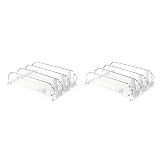 2X Organizador de Bebidas para Refrigerador, Deslizador AutomáTico , Dispensador de Refrescos para Refrigerador, con Capacidad para Hasta 15 Latas