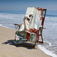 thumbnail image 4 of PHYHOO with White Swans Beach Towels Quick Dry Ultra Absorbent Super Soft Microfiber Sand Free Bath Shower Towel Pool Travel Swimming 30x60in, 4 of 8