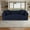Dark Blue, variant on Gretop 80 Inch Convertible Queen Size Sofa Bed,Corduroy Sleeper Floor Couch with Storage Pockets,No Assembly,Dark Blue