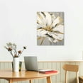 thumbnail image 2 of JRXY  Flower Picture Decor Canvas Wall Art Gary Floral Painting with Gold Leaf for Bedroom Bathroom Decoration  16x20 in, 2 of 4