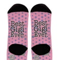 thumbnail image 3 of ThisWear Grandmother Gifts Best Gigi Ever Sock for Grandma Clothes Best Gigi Socks 1-Pair Novelty Crew Socks, 3 of 5