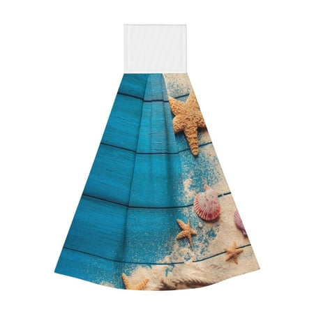 

Coaee Shells and Starfish for Fast Absorbent Hanging Towels with Velcro for Kitchen Bathroom Laundryroom