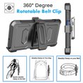 thumbnail image 6 of Tekcoo Cases for Samsung Galaxy A15 5G, [Buit-in Screen Protector] Combo Holster Belt Clip [Heavy Duty] [Kickstand] Full-Body Rugged Holster Case -Black, 6 of 10
