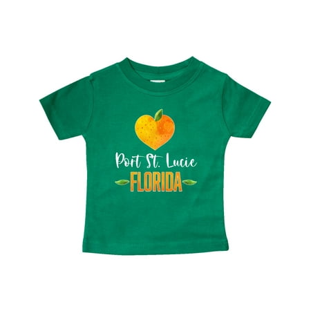 

Inktastic Port St Lucie Florida Orange in Heart Gift Baby Boy or Baby Girl T-Shirt