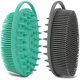 thumbnail image 1 of wonima11 2 Pack Silicone Body Scrubber, Loofah Double-Sided Body Brush,Shower Scrubber and Scalp Massager Shampoo Brush for Sensitive Kids Women Men All Kinds of Skin (Green & Gray), 1 of 1